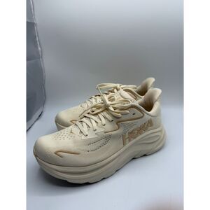 Hoka Women's Clifton 10 Sneakers, Vanilla / Birch, 9.5 Medium US